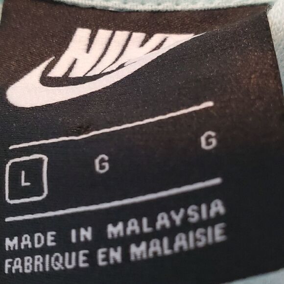 Nike Mint Green Cropped Hoodie Sweatshirt - Picture 4 of 6